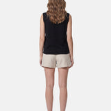 Top in Poliestere Nero