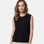 Top in Poliestere Nero