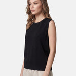 Top in Poliestere Nero