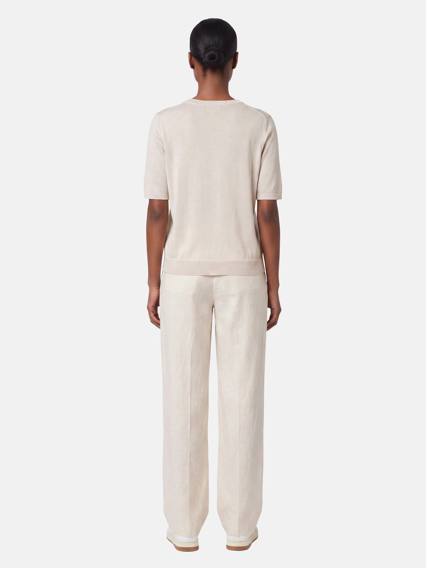 Top in Poliestere Bianco