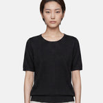 Top in Poliestere Nero