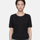 Top in Poliestere Nero