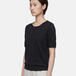 Top in Poliestere Nero