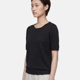 Top in Poliestere Nero