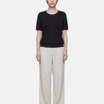 Top in Poliestere Nero