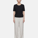 Top in Poliestere Nero