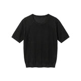 Top in Poliestere Nero