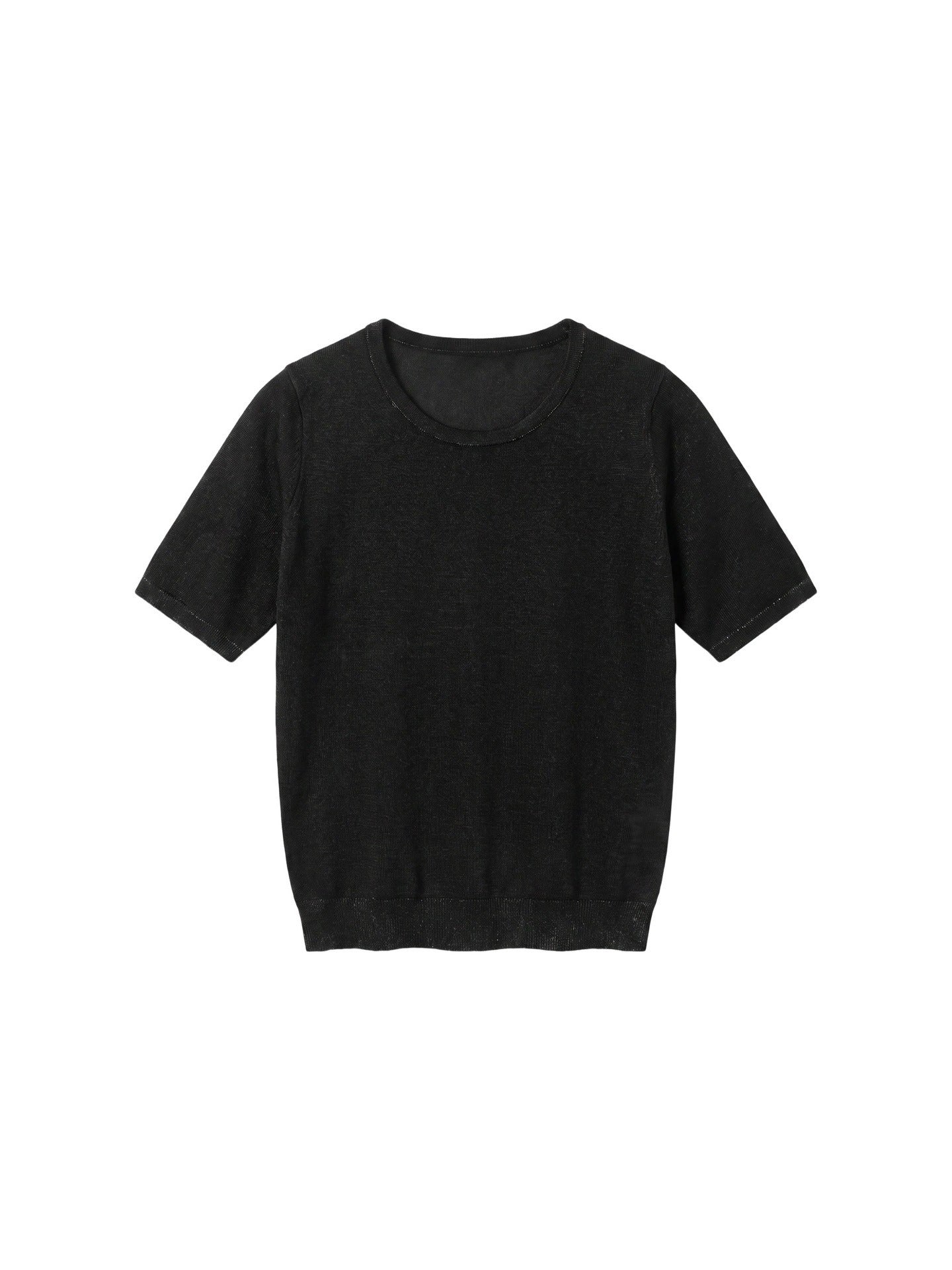 Top in Poliestere Nero