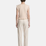Blusa in 100% Viscosa Beige