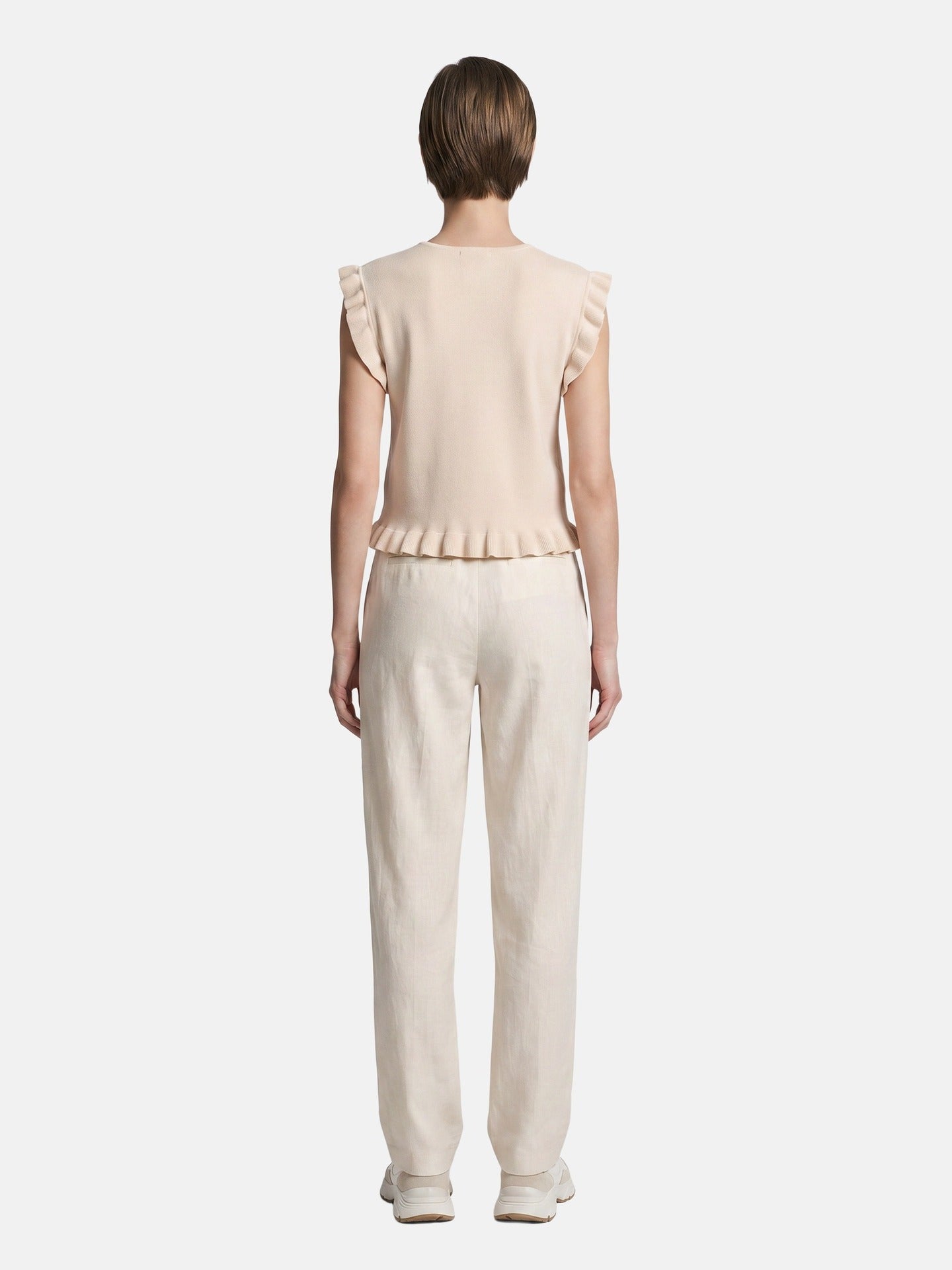 Blusa in 100% Viscosa Beige