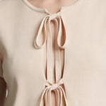 Blusa in 100% Viscosa Beige