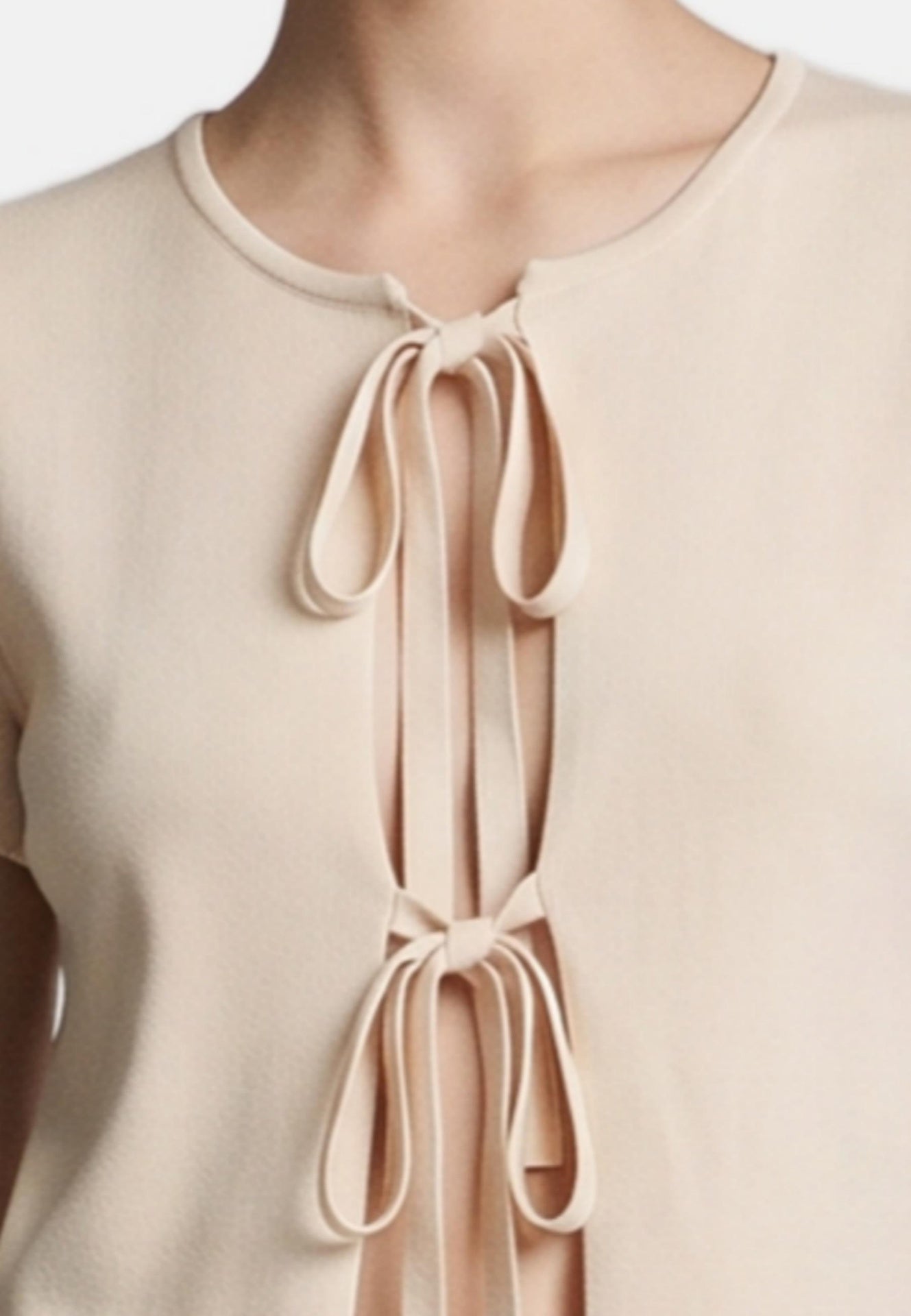 Blusa in 100% Viscosa Beige