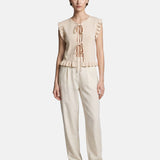 Blusa in 100% Viscosa Beige