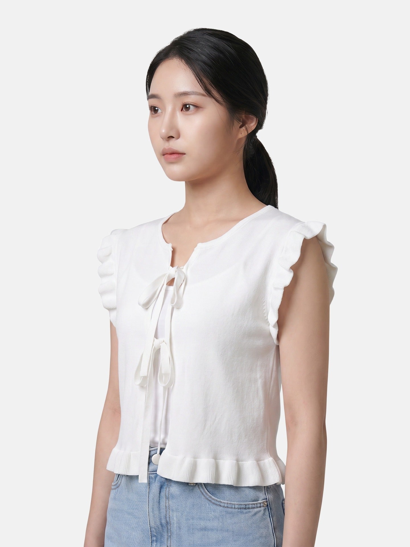 Blusa in 100% Viscosa Bianco