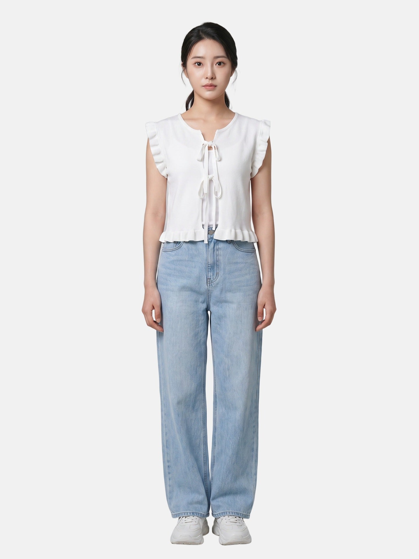 Blusa in 100% Viscosa Bianco
