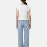 Blusa in 100% Viscosa Bianco