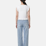 Blusa in 100% Viscosa Bianco