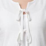 Blusa in 100% Viscosa Bianco