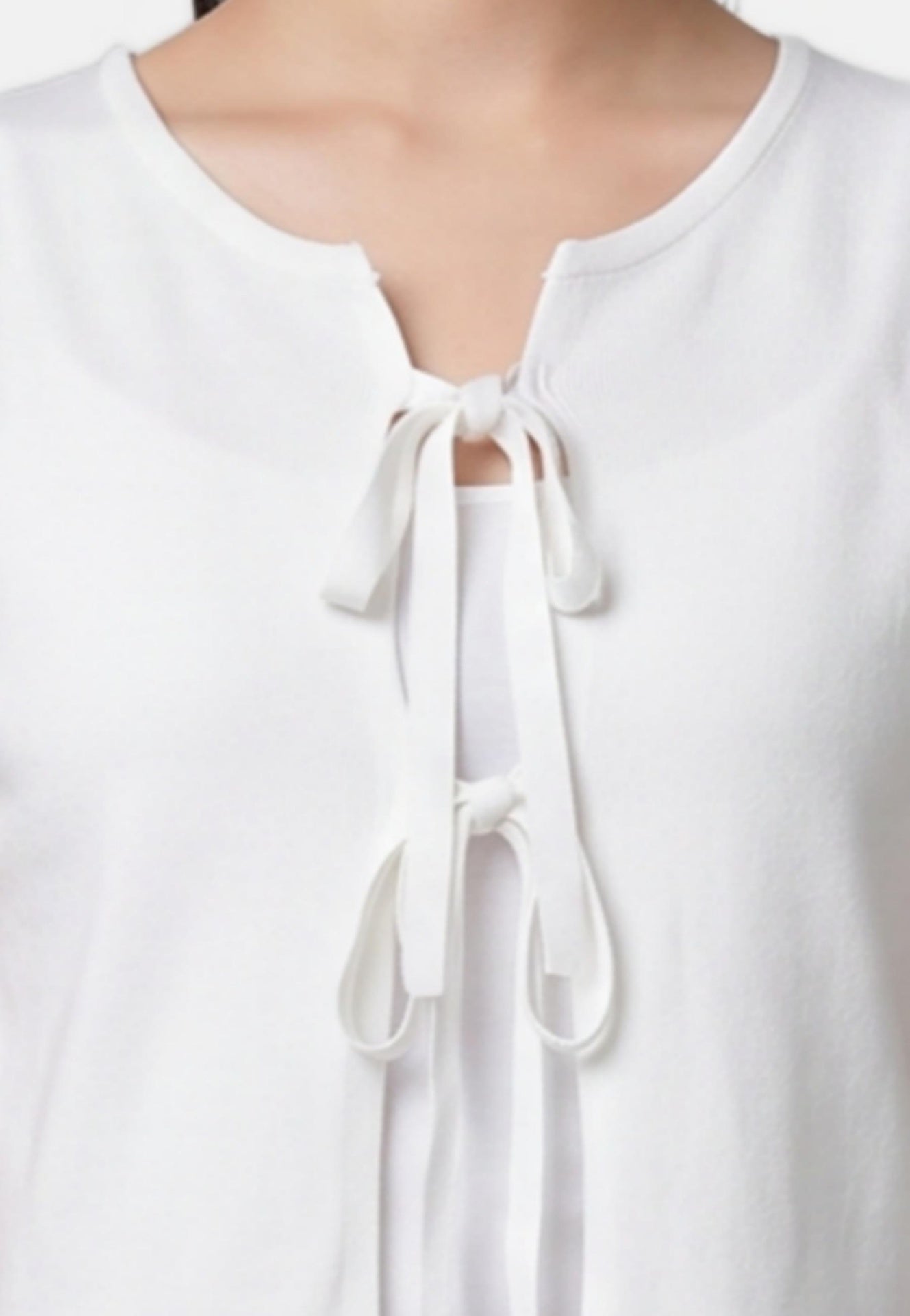 Blusa in 100% Viscosa Bianco