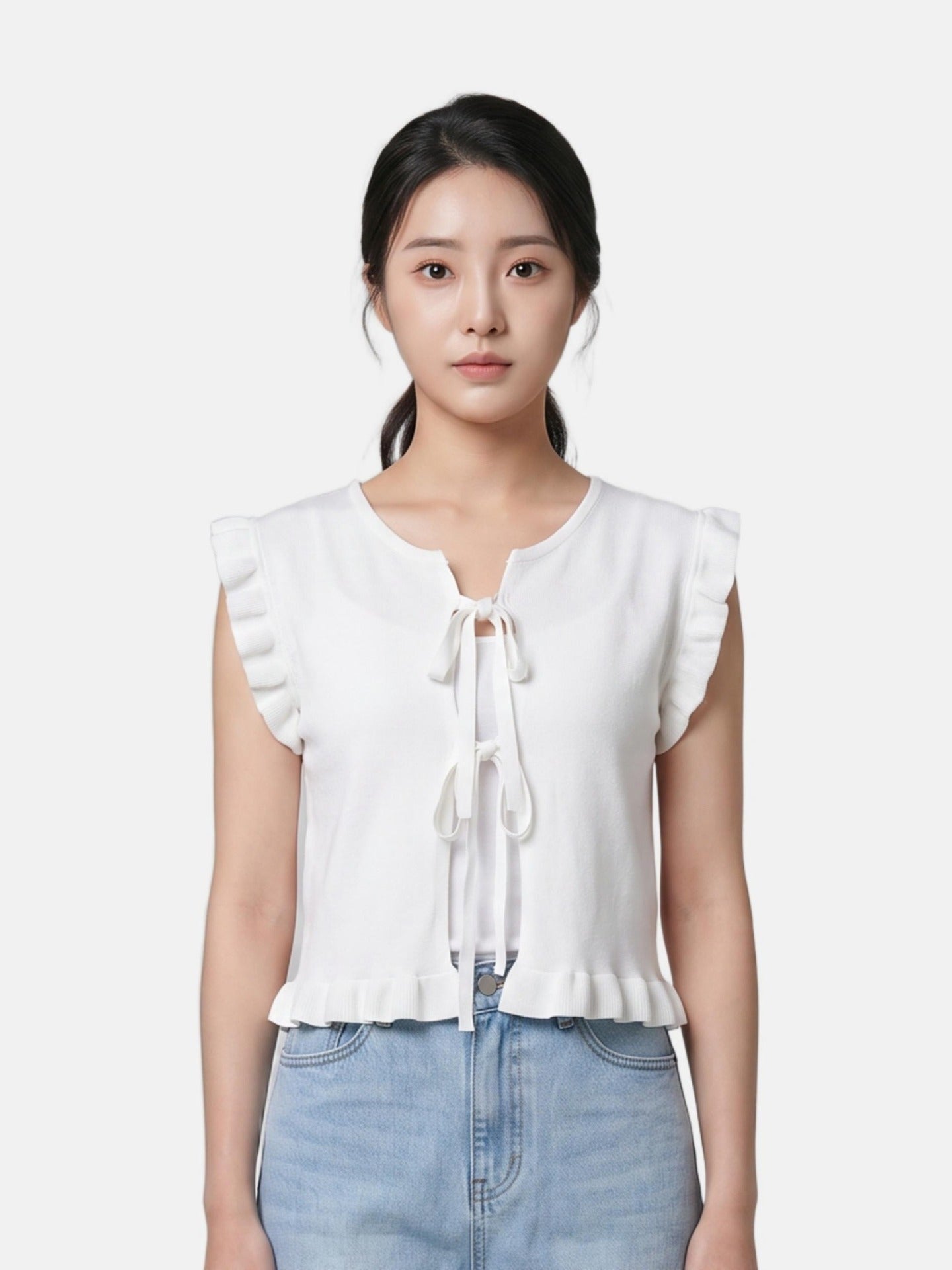 Blusa in 100% Viscosa Bianco