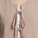 Blusa in 100% Viscosa Cammello