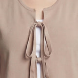 Blusa in 100% Viscosa Cammello
