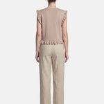 Blusa in 100% Viscosa Cammello