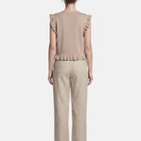 Blusa in 100% Viscosa Cammello
