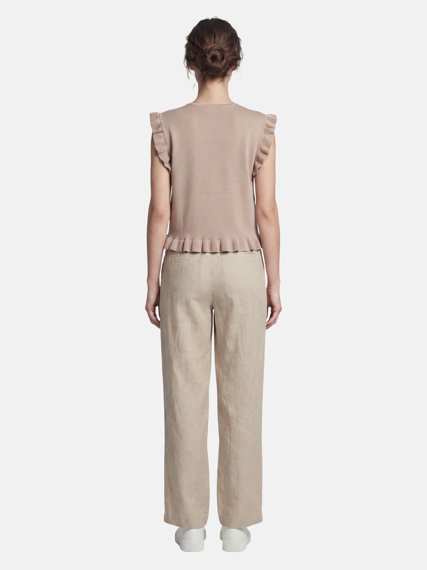 Blusa in 100% Viscosa Cammello