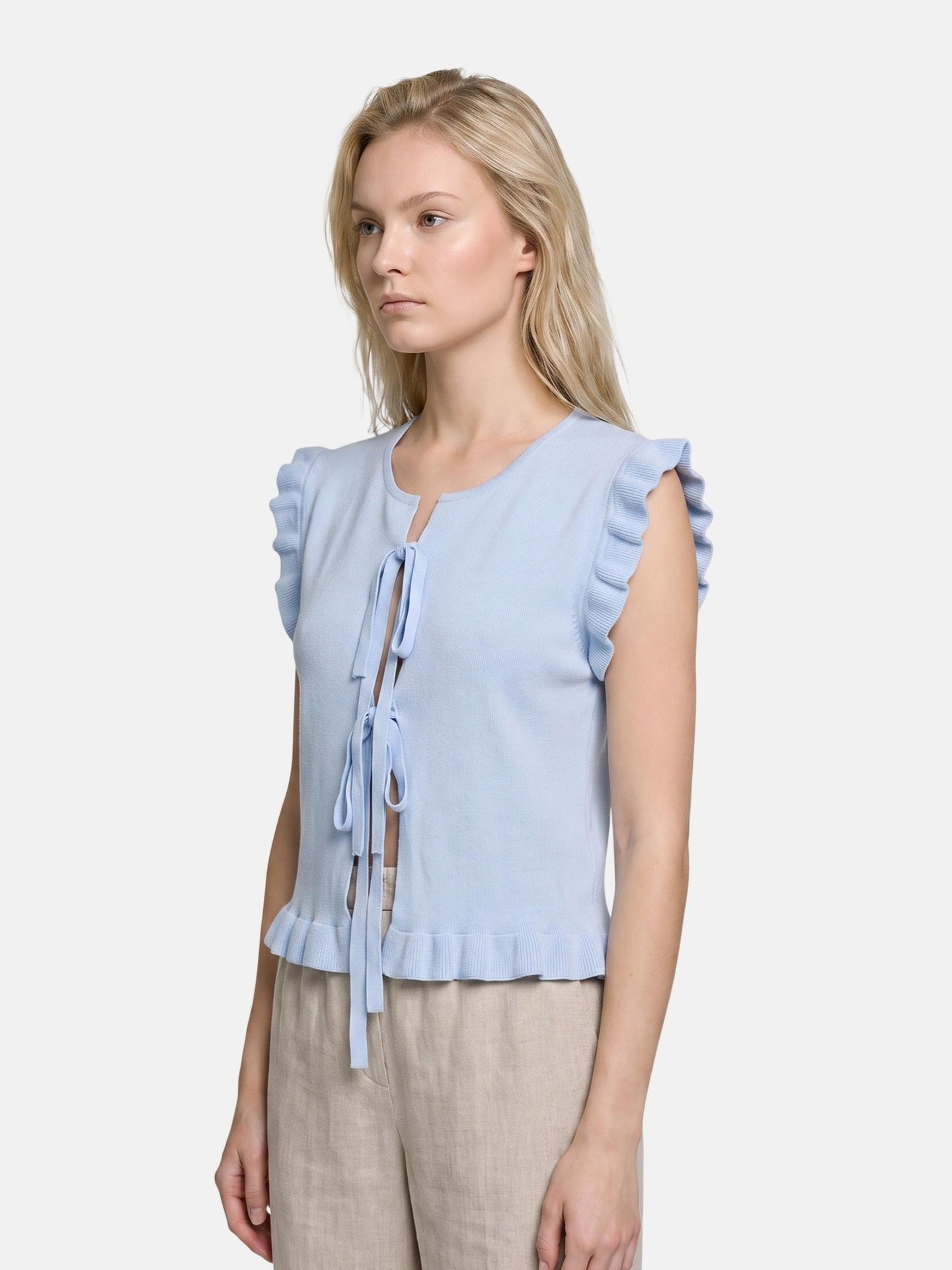 Blusa in 100% Viscosa Blu