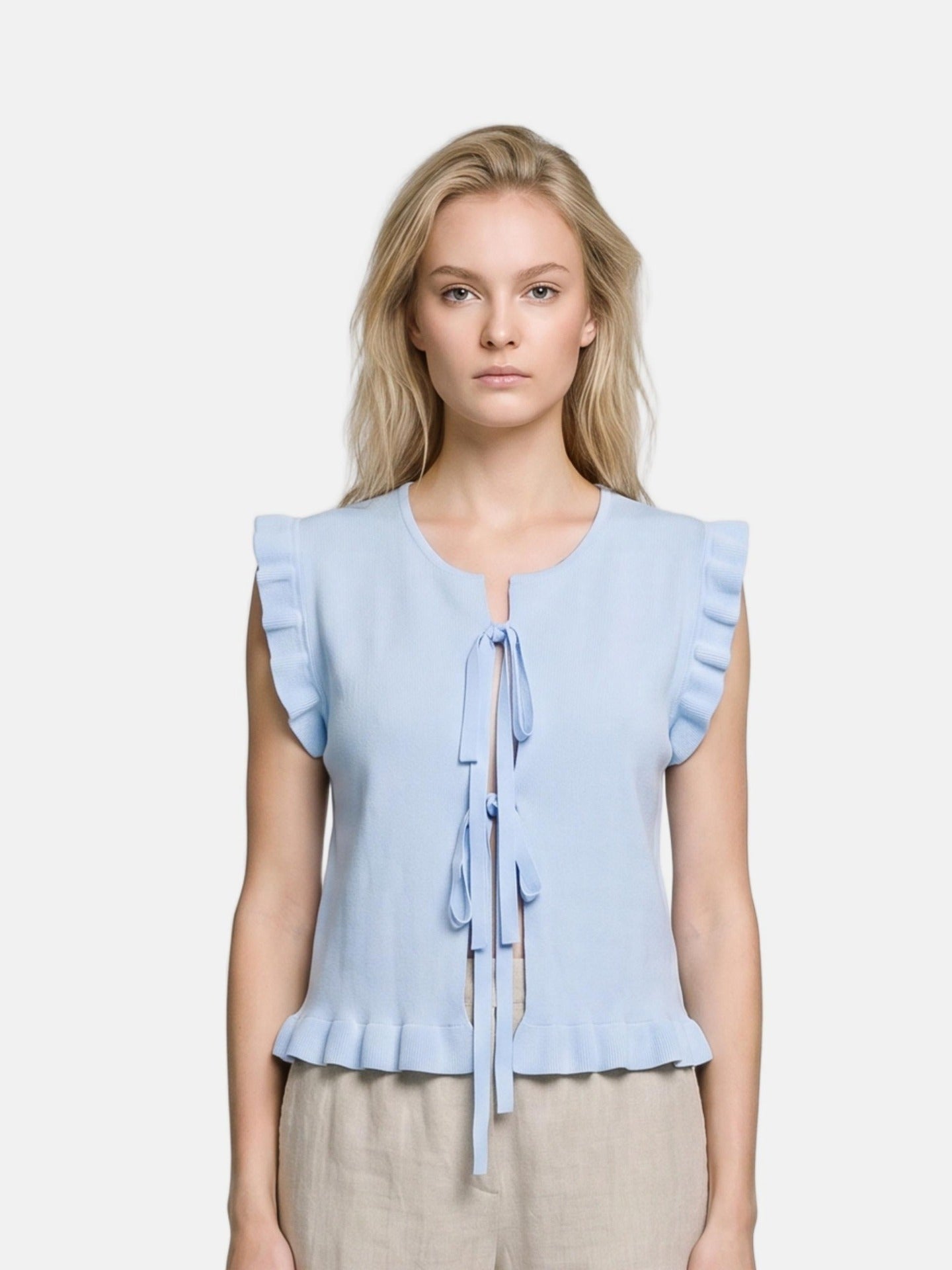 Blusa in 100% Viscosa Blu