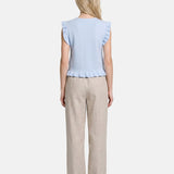 Blusa in 100% Viscosa Blu