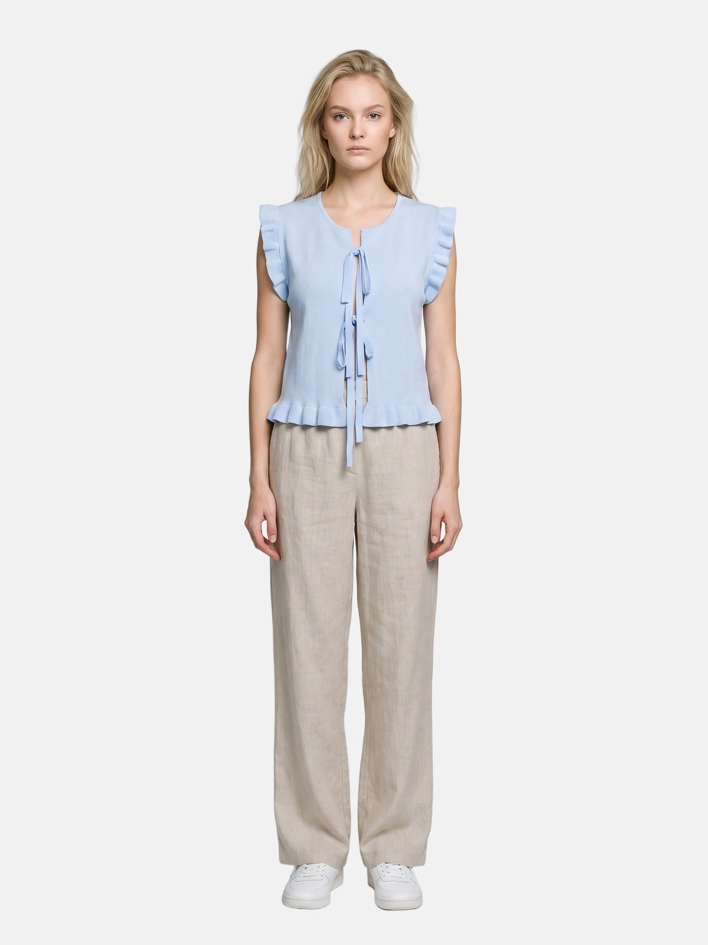Blusa in 100% Viscosa Blu