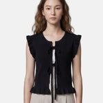 Blusa in 100% Viscosa Nero