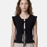 Blusa in 100% Viscosa Nero