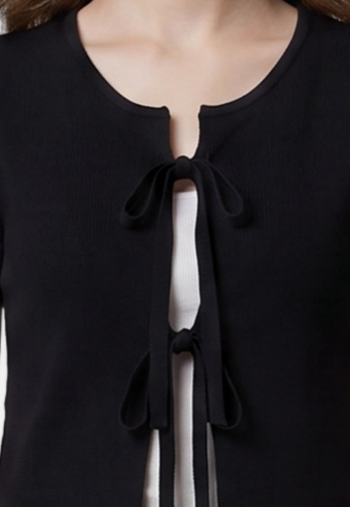 Blusa in 100% Viscosa Nero