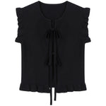 Blusa in 100% Viscosa Nero