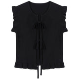 Blusa in 100% Viscosa Nero