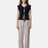 Blusa in 100% Viscosa Nero