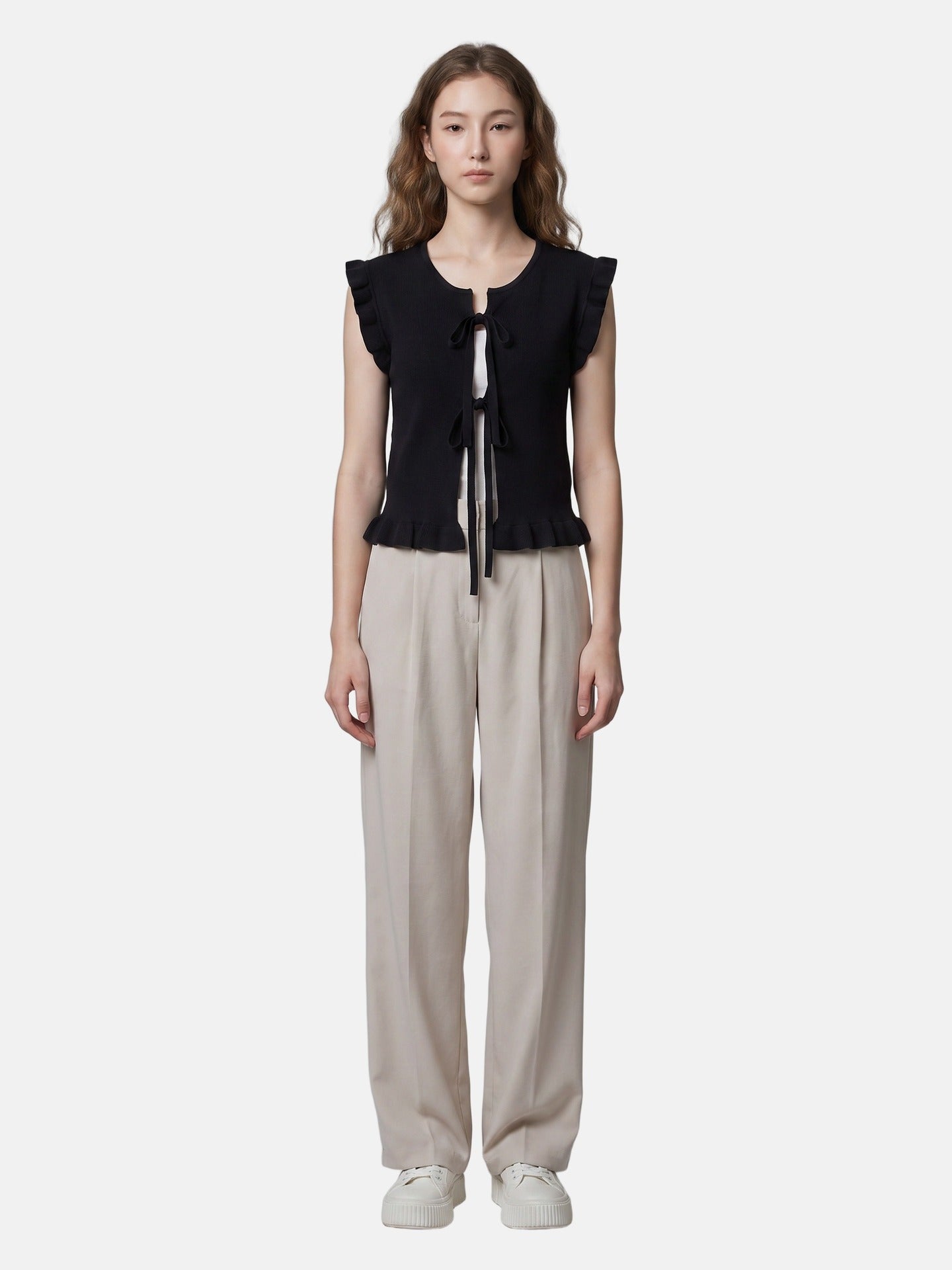 Blusa in 100% Viscosa Nero