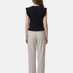 Blusa in 100% Viscosa Nero