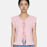 Blusa in 100% Viscosa Rosa