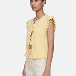 Blusa in 100% Viscosa Giallo