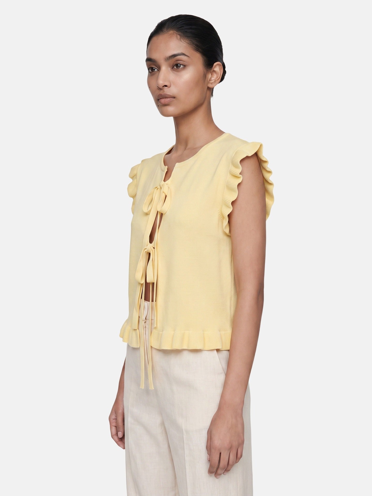 Blusa in 100% Viscosa Giallo