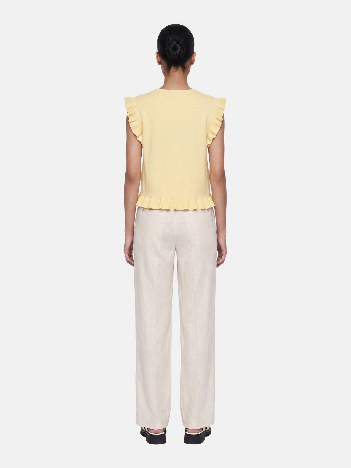 Blusa in 100% Viscosa Giallo