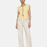 Blusa in 100% Viscosa Giallo