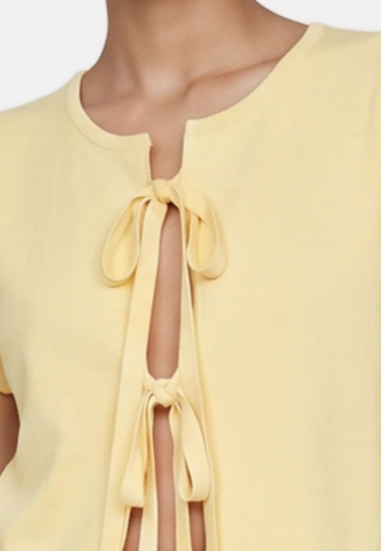 Blusa in 100% Viscosa Giallo