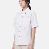 Blusa in Cotone Bianco