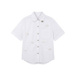 Blusa in Cotone Bianco