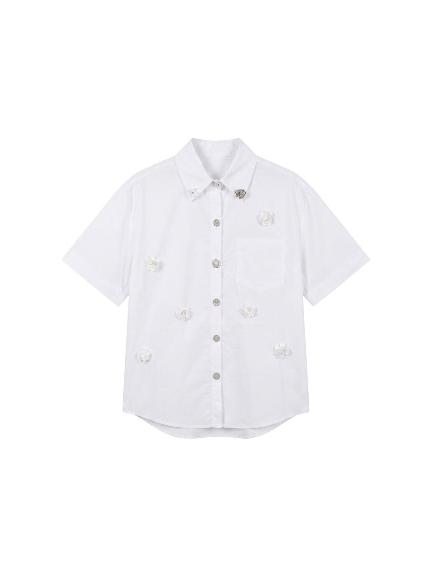 Blusa in Cotone Bianco